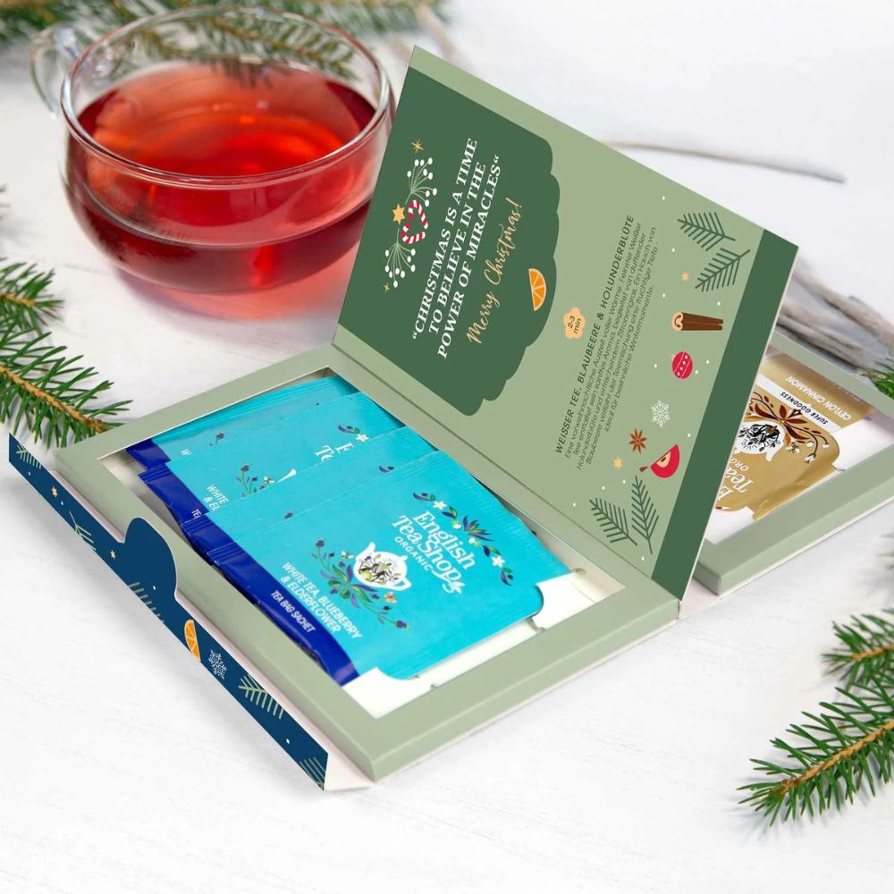 English Tea Shop | Tee Geschenk "Kleines Weihnachtswunder" Tee-Poesie - 8 Teebeutel