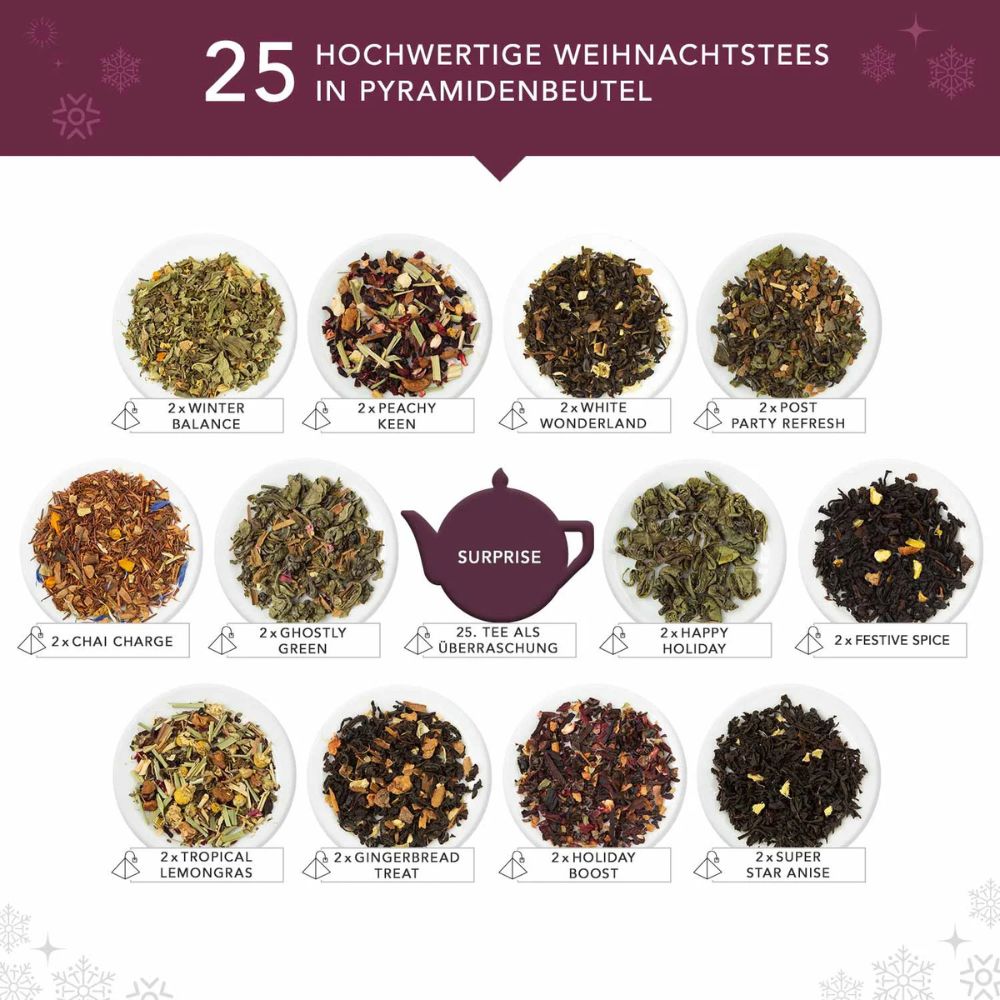 English Tea Shop | Teebuch Grün Adventskalender "Christmas Tree"