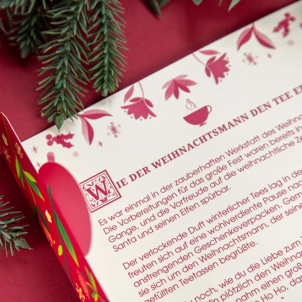 English Tea Shop | Teebuch "Weihnachtsgeschichte" - 24 BIO Teebeutel & Geschichte zum Lesen