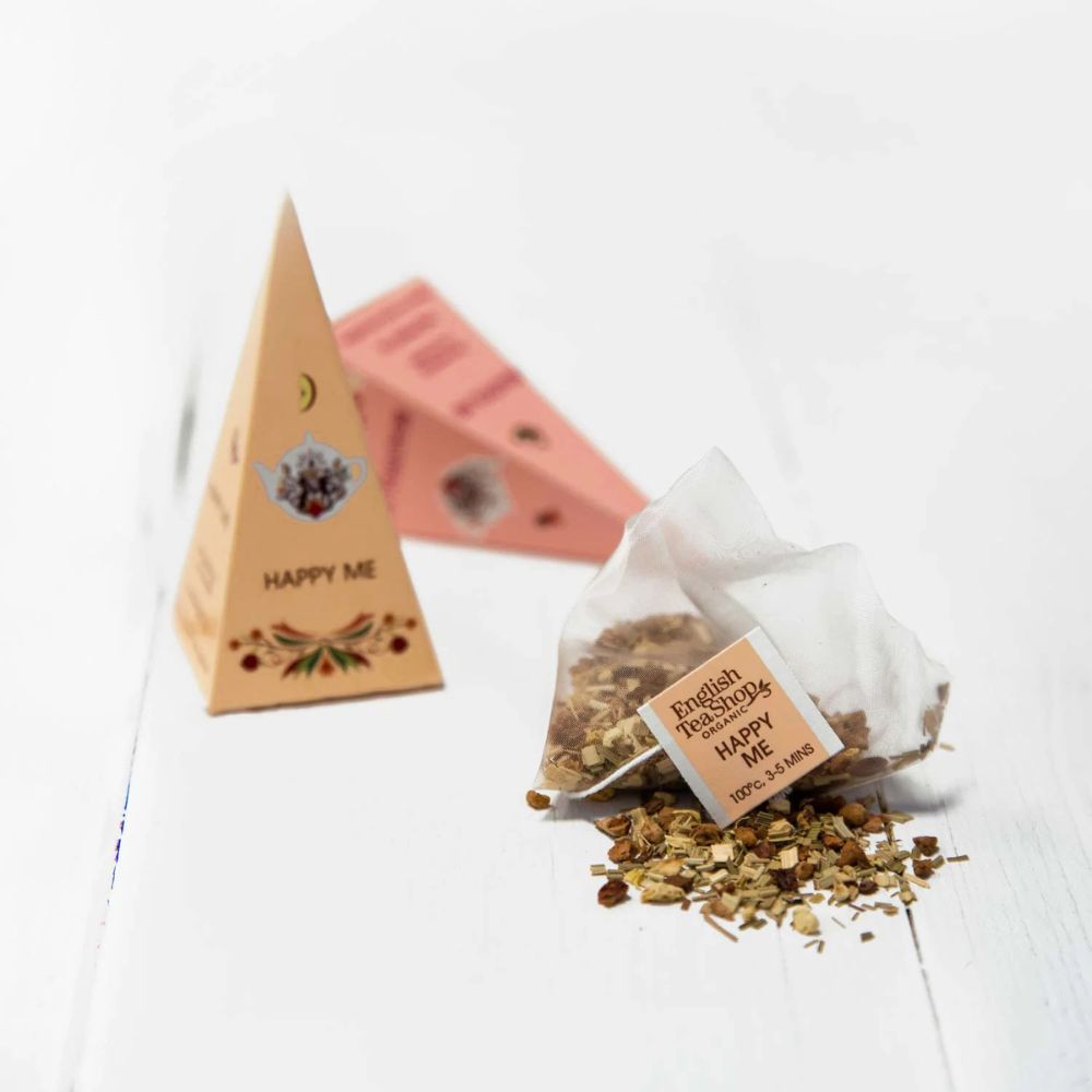 English Tea Shop | Teegeschenk mit Schleife "Wellness Tee Kollektion" - 12 Pyramiden-Beutel