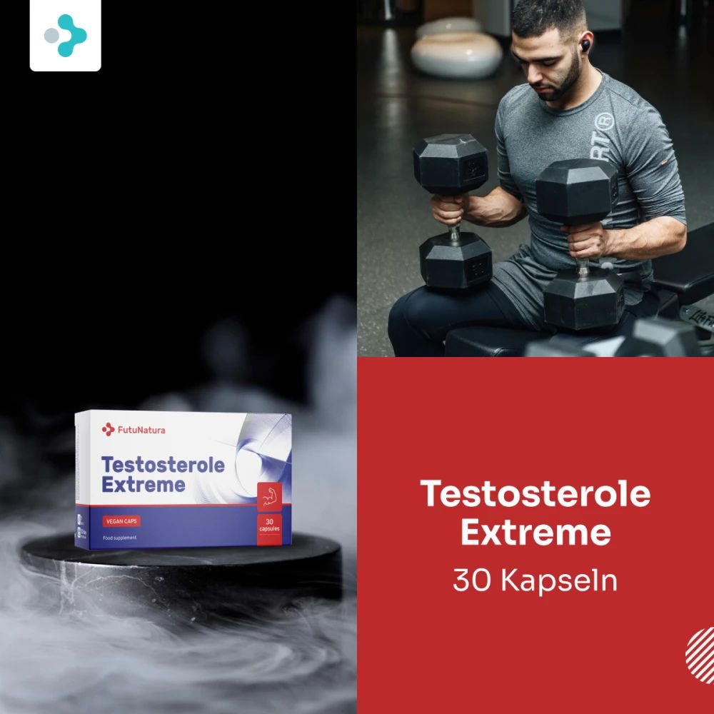 FutuNatura | Testosterole Extreme für Ausdauer und Kraft - 30 Kapseln