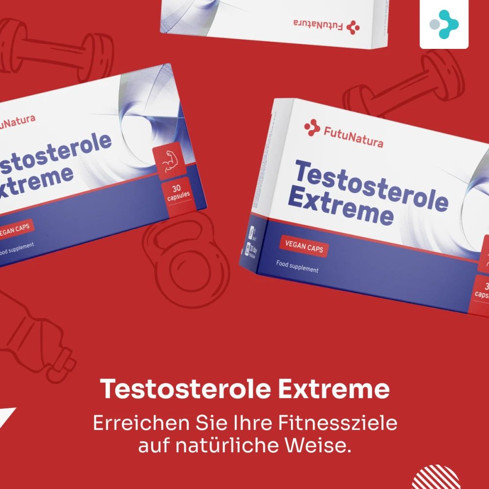 FutuNatura | Testosterole Extreme für Ausdauer und Kraft - 30 Kapseln