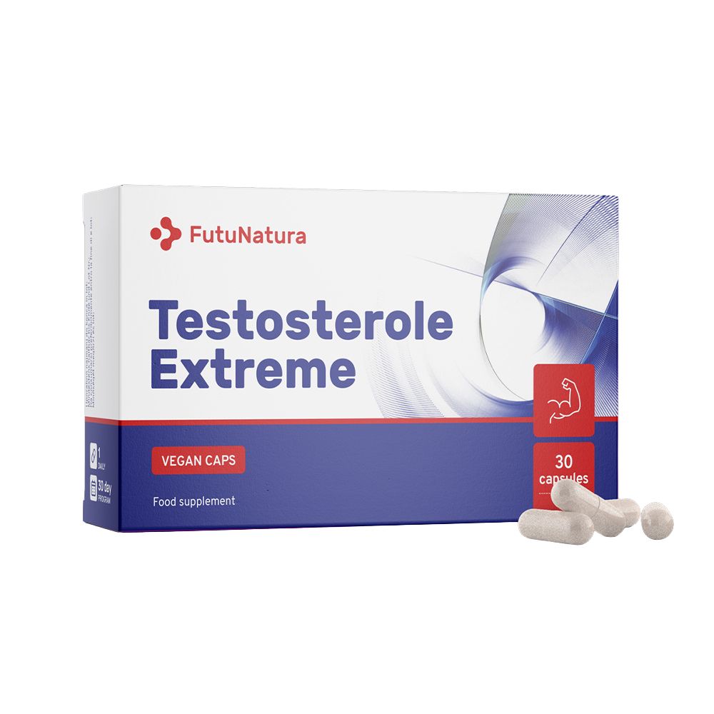 FutuNatura | Testosterole Extreme für Ausdauer und Kraft - 30 Kapseln