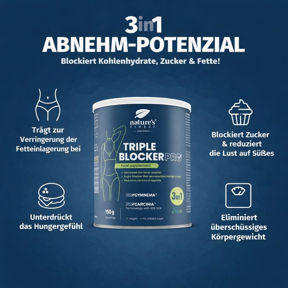 Nature's Finest I Triple Blocker PRO - 3-in-1-Ergänzung zum Abnehmen