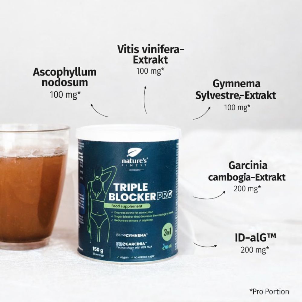Nature's Finest I Triple Blocker PRO - 3-in-1-Ergänzung zum Abnehmen