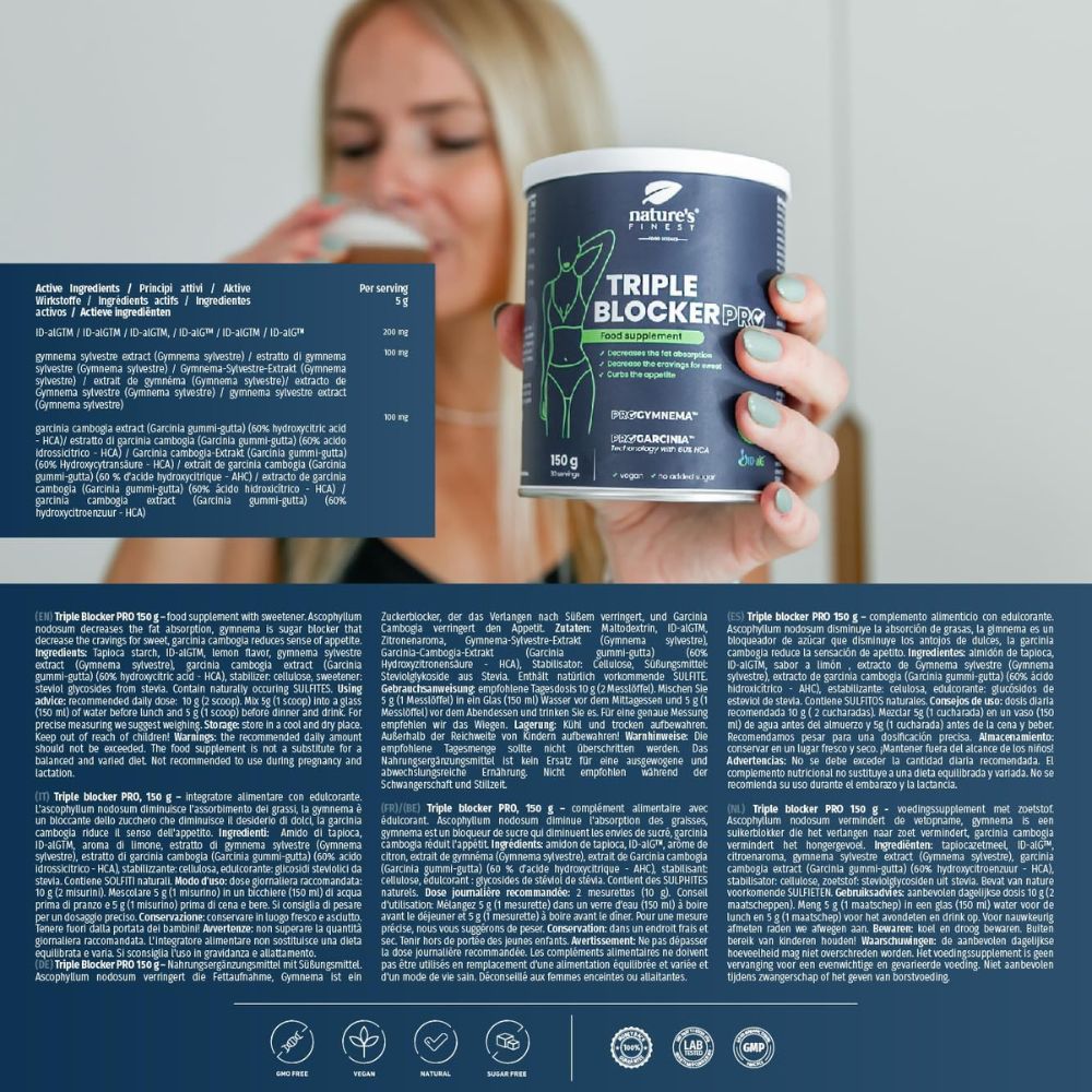 Nature's Finest I Triple Blocker PRO - 3-in-1-Ergänzung zum Abnehmen