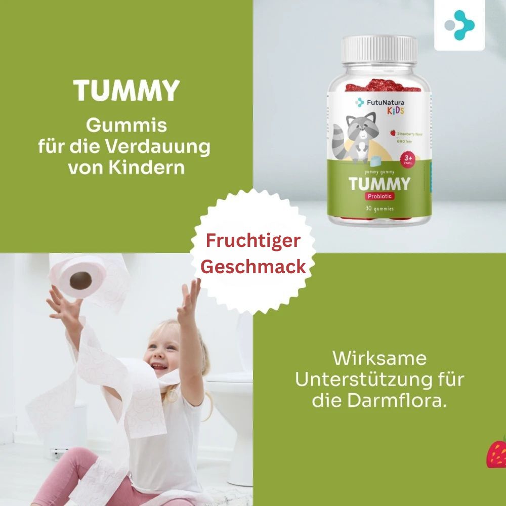 FutuNatura | TUMMY - Kindergummies für eine bessere Verdauung - 30 Stück
