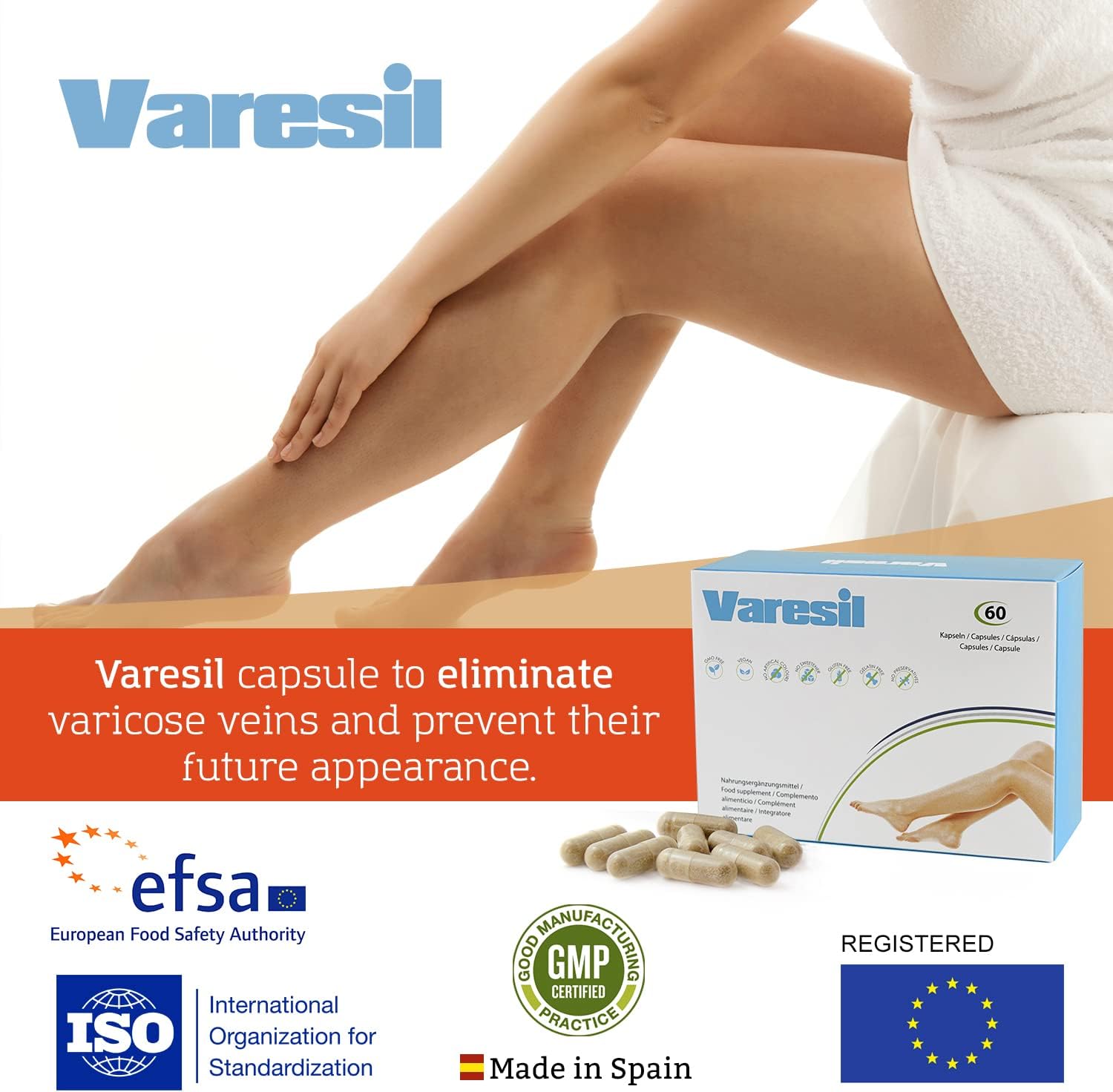 500Cosmetics | Varesil Pills - zur Krampfadern Vorbeugung