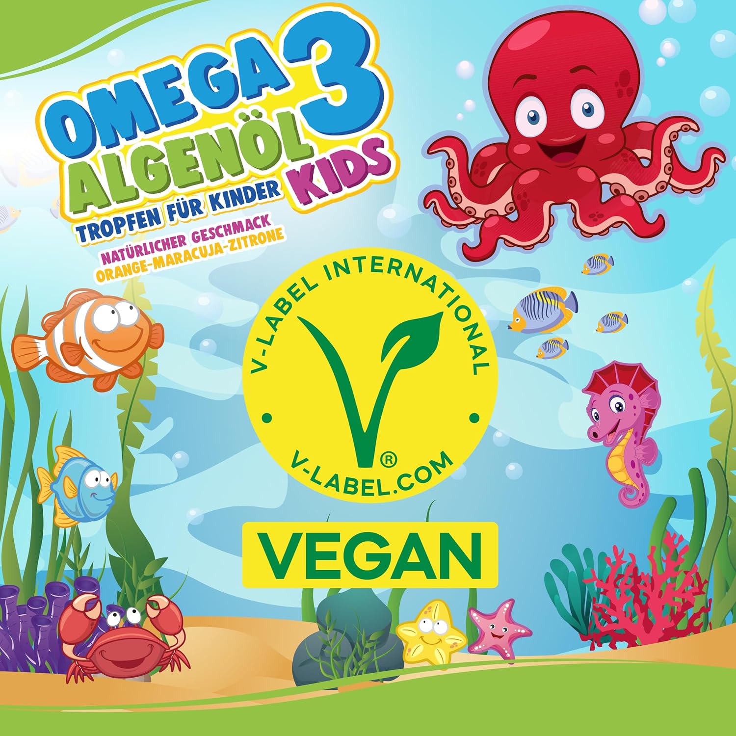 NatureCraft | Vegan Algenöl Omega 3 Tropfen KIDS - 20ml KIDS