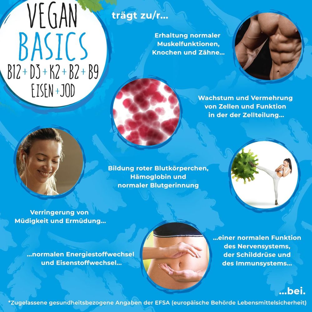 NatureCraft | Vegan Basics Vitamin-Komplex - 120 Kapseln