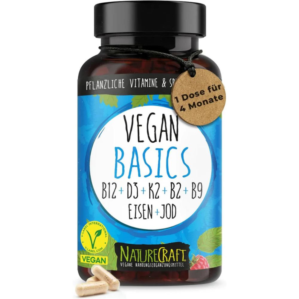 NatureCraft | Vegan Basics Vitamin-Komplex - 120 Kapseln