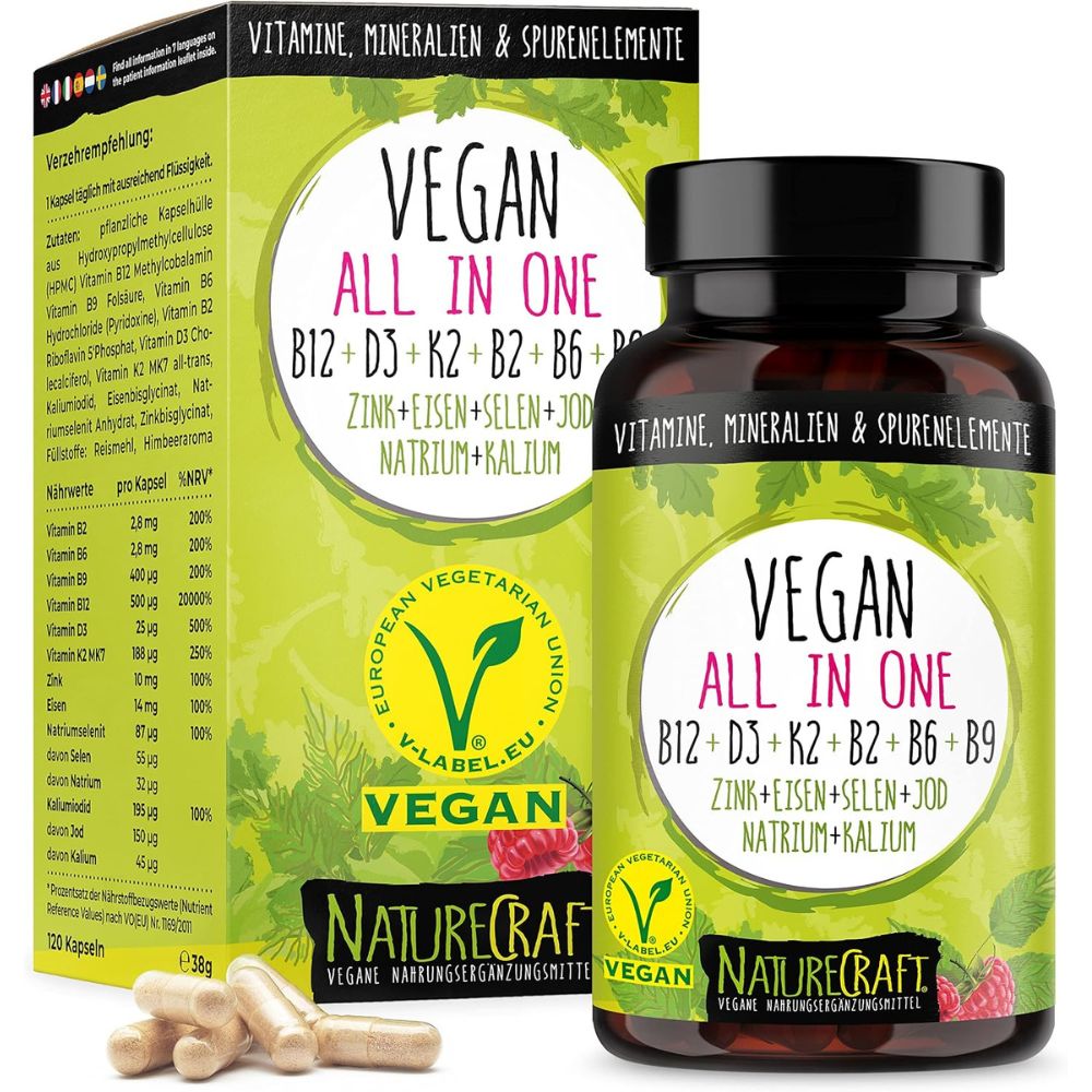 NatureCraft | Vegan All-In-One - 120 kapseln