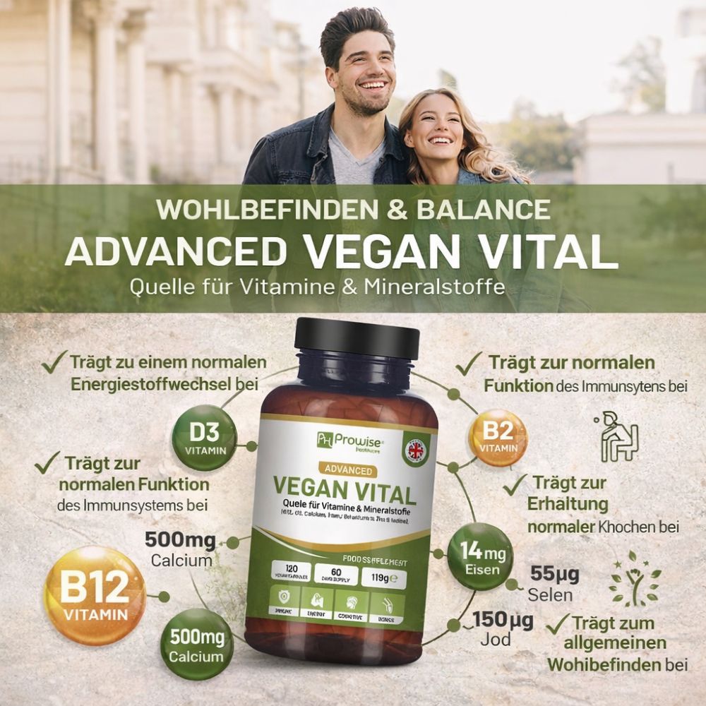 Prowise Healthcare | Vegan Vital Multivitamine - 120 Kapseln