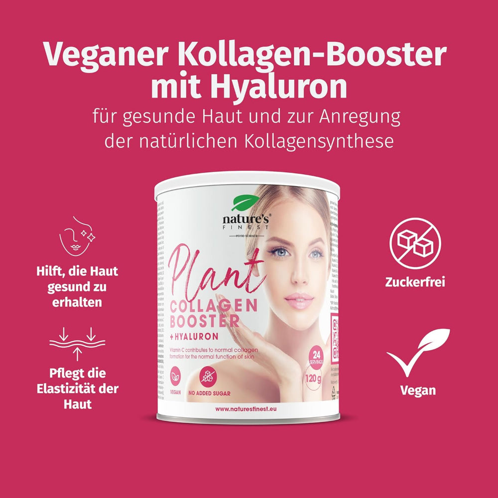 Nature's Finest I Plant Collagen Booster mit Hyaluronsäure