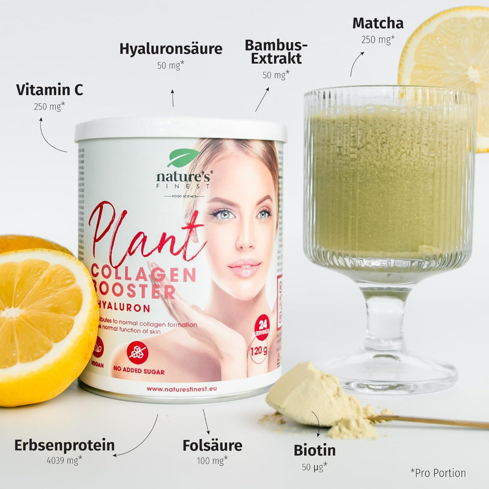 Nature's Finest I Plant Collagen Booster mit Hyaluronsäure