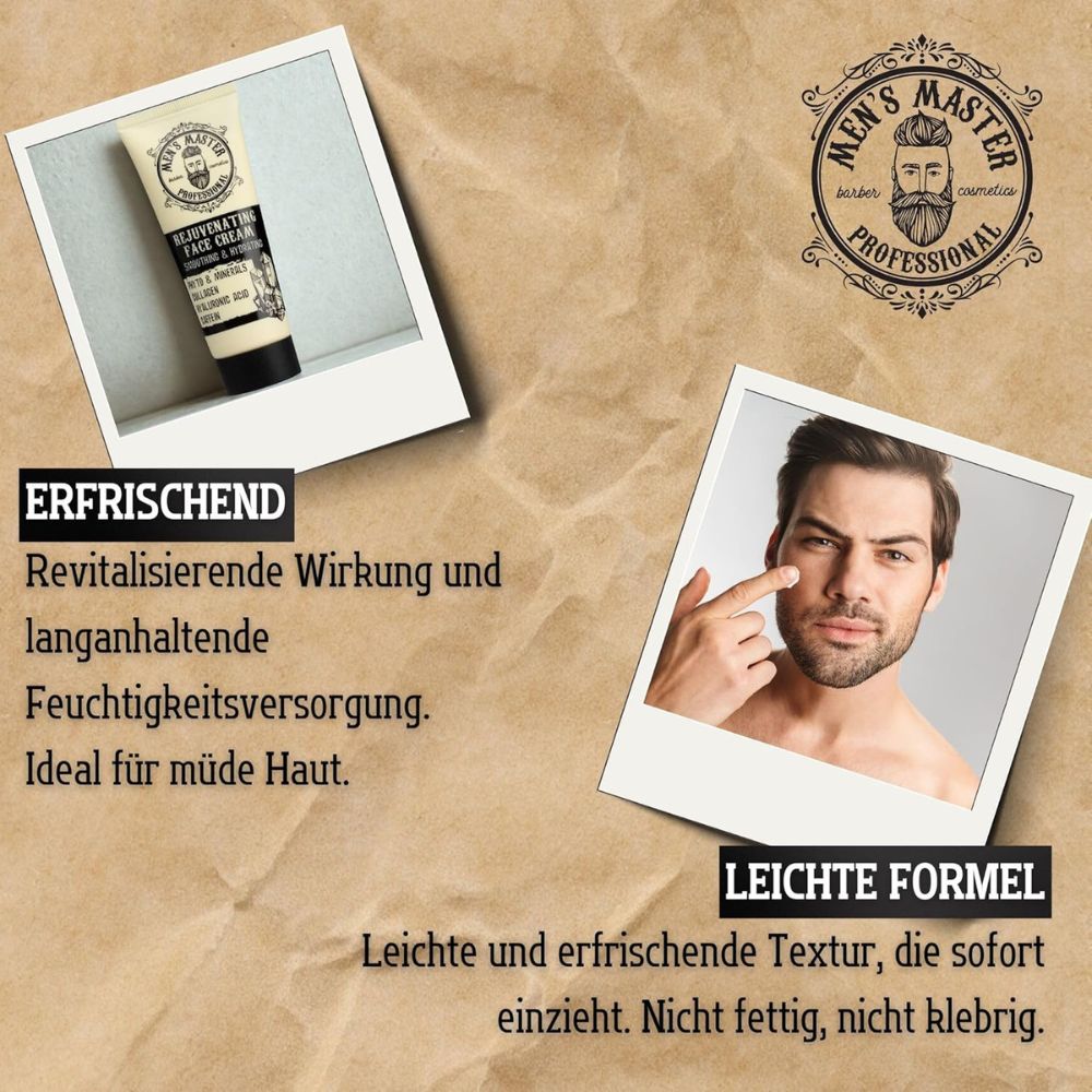 Mister33 | Verjüngende Gesichtscreme für Männerpflege - 75ml