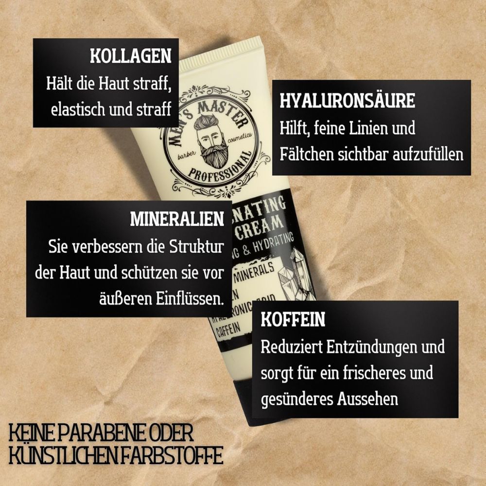 Mister33 | Verjüngende Gesichtscreme für Männerpflege - 75ml