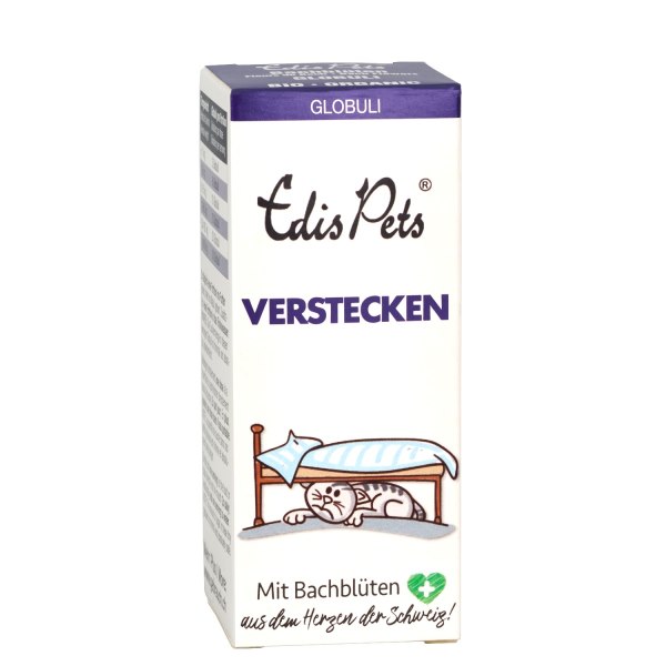 Edis Pets Verstecken Bio Bachblüten Globuli für Katzen