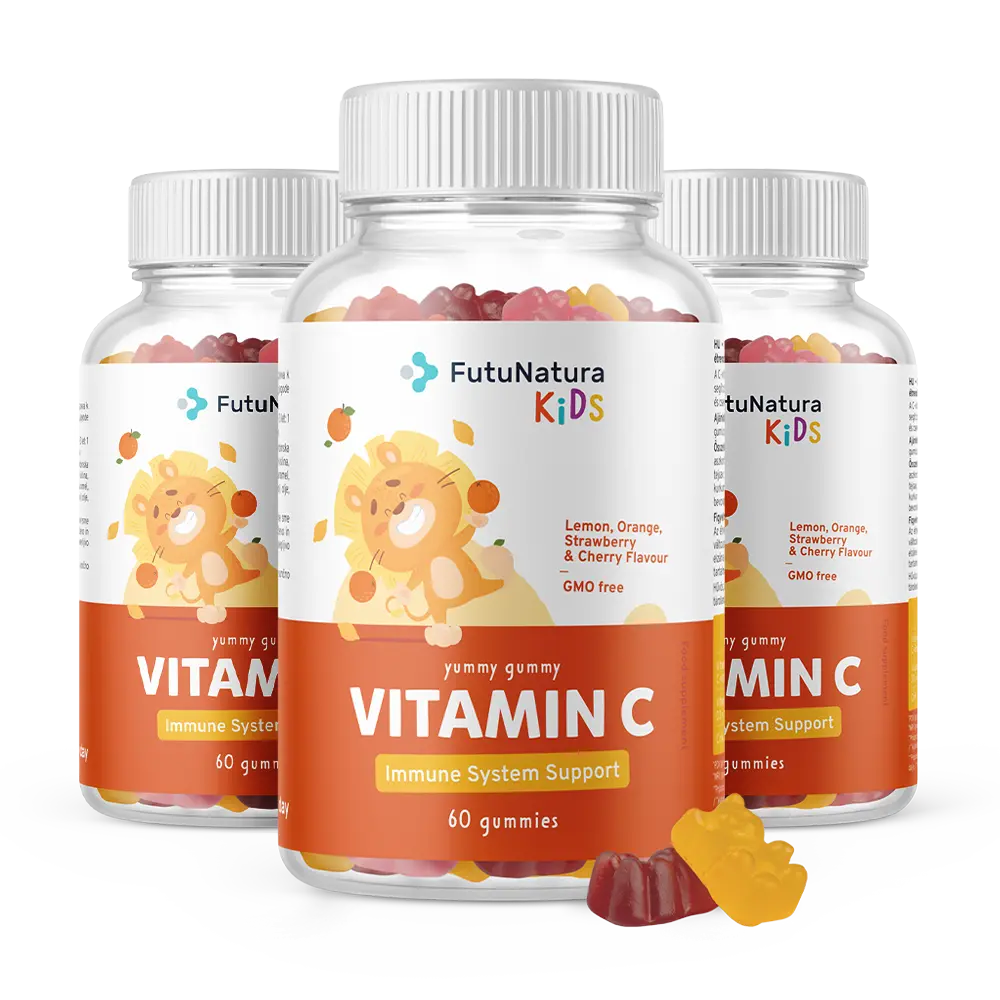 FutuNatura | Vitamin C Gummies für Kinder - zur Stärkung der Immunität - 60 / 180 Stück