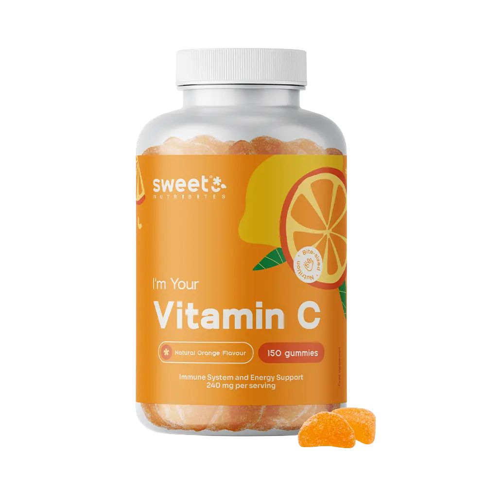 Sweet Nutribites | Vitamin C 240 mg - Stärkung der Abwehrkräfte - 150 Gummibonbons