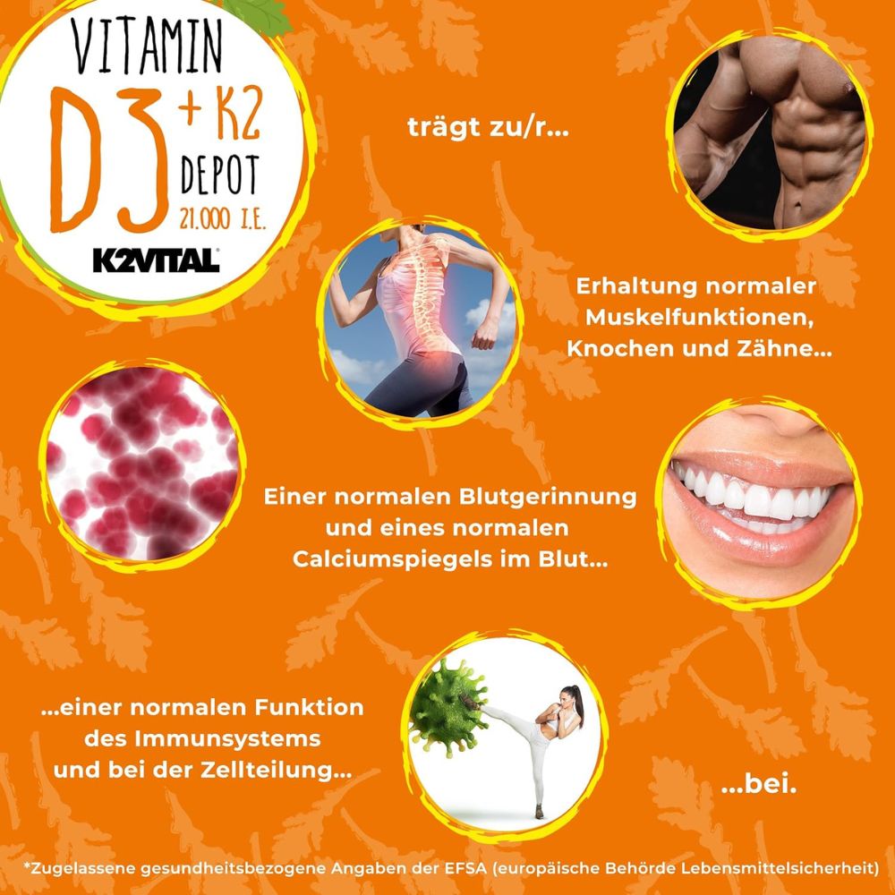 NatureCraft | Vitamin D3+K2 Depot - 100 Kapseln