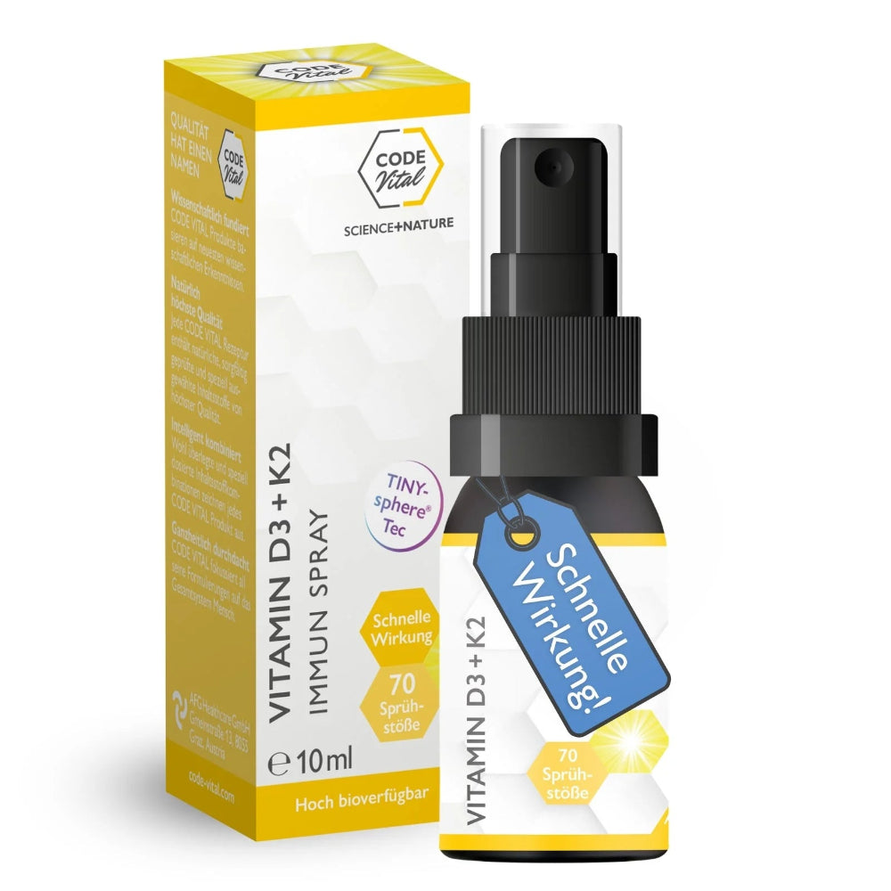 Code Vital | Vitamin D3+K2 Immun Spray - Für dein IMMUNSYSTEM