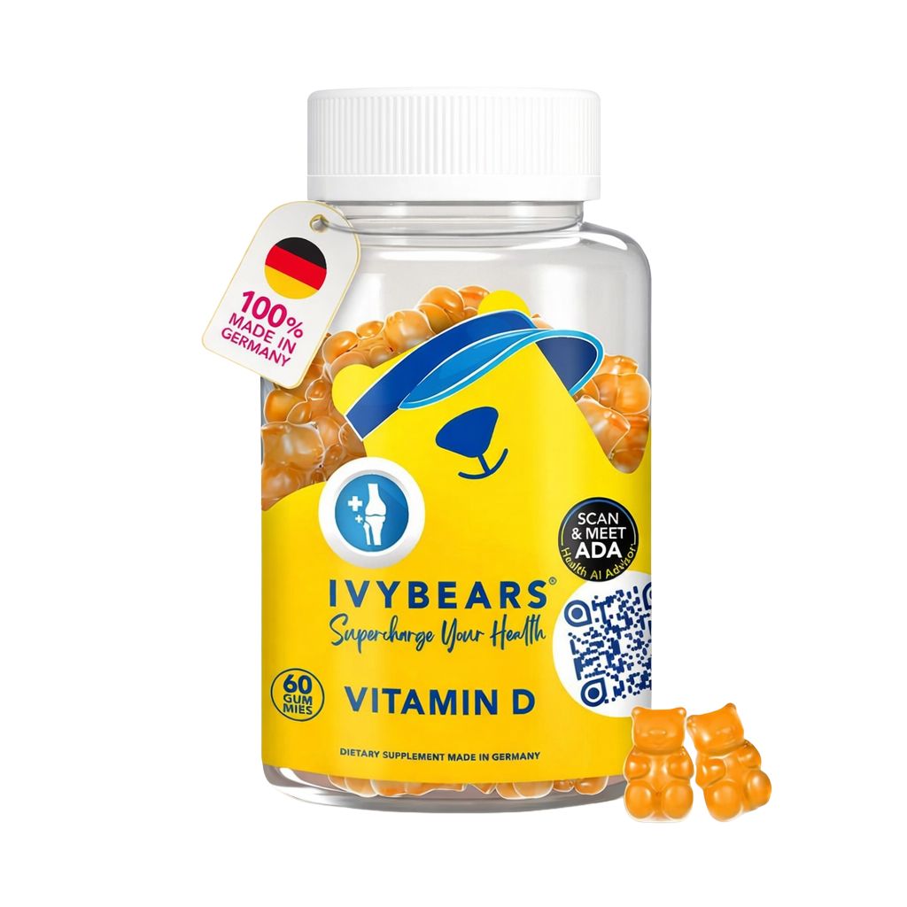 IvyBears | Vitamin D unterstützt Knochen und Immunsystem - 60 Gummibärchen