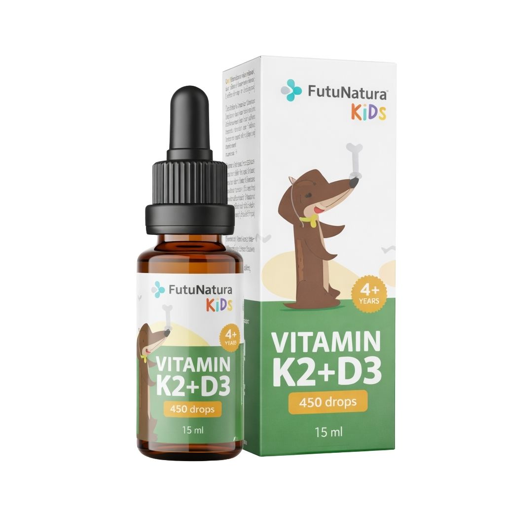 FutuNatura | Vitamin K2 + D3 Tropfen für Kinder - 15 ml