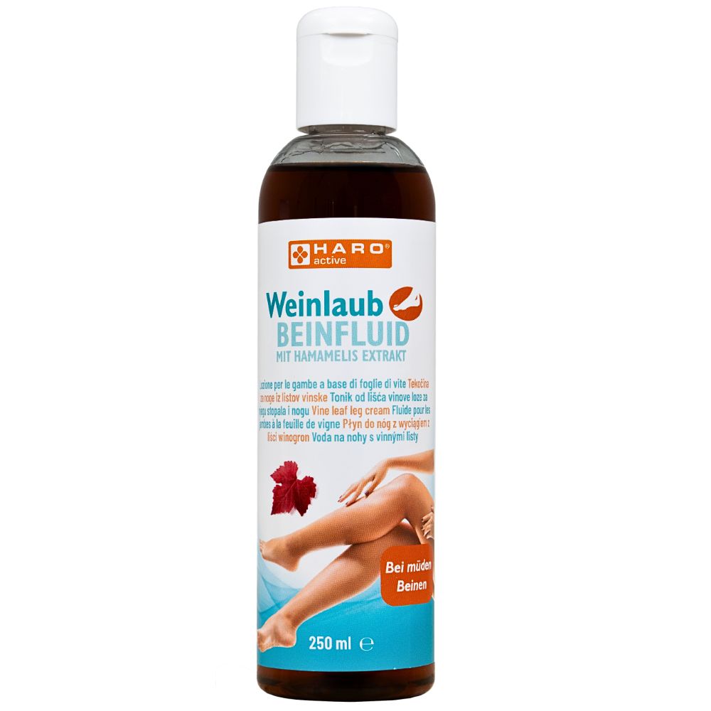 Haro | Weinlaub Beinfluid - wohltuend bei müden und schweren Beinen - 250 ml