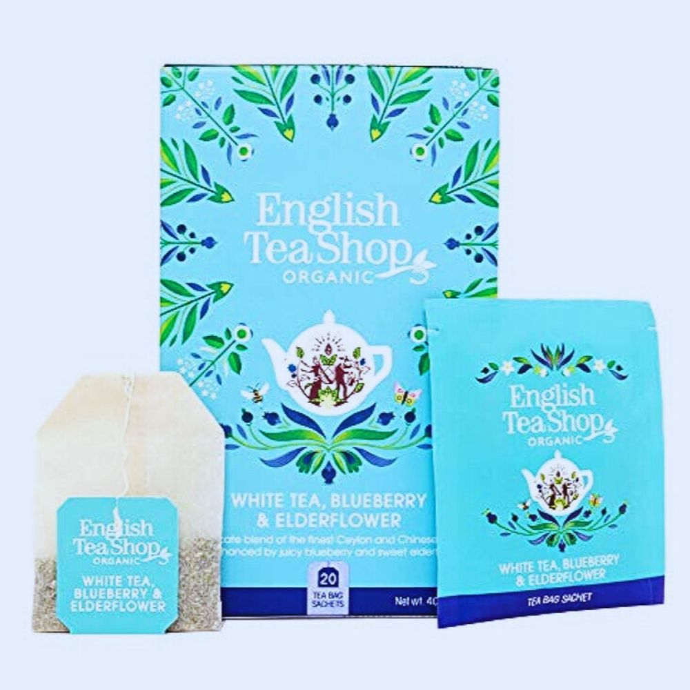 English Tea Company | Weißer Tee mit Blaubeere & Holunderblüte - 20 Teebeutel
