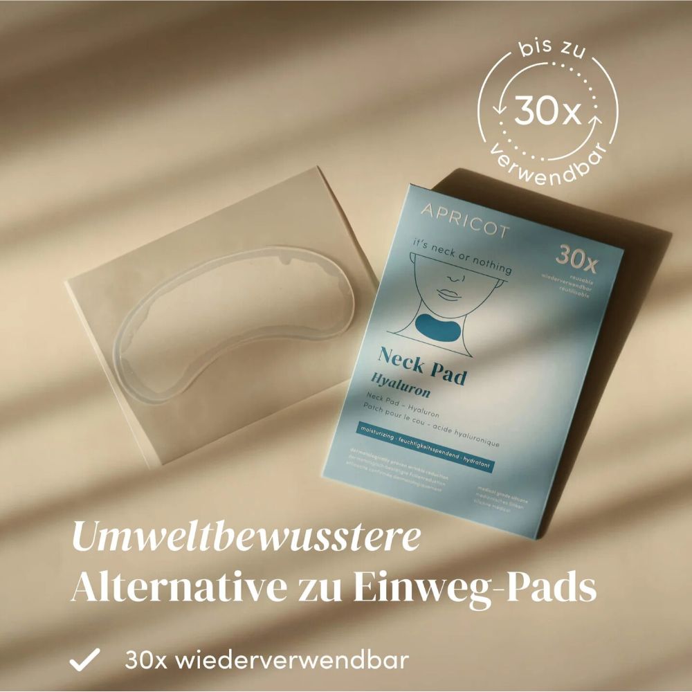 APRICOT | Wiederverwendbares Hals Pad mit Hyaluron - 30 Behandlungen