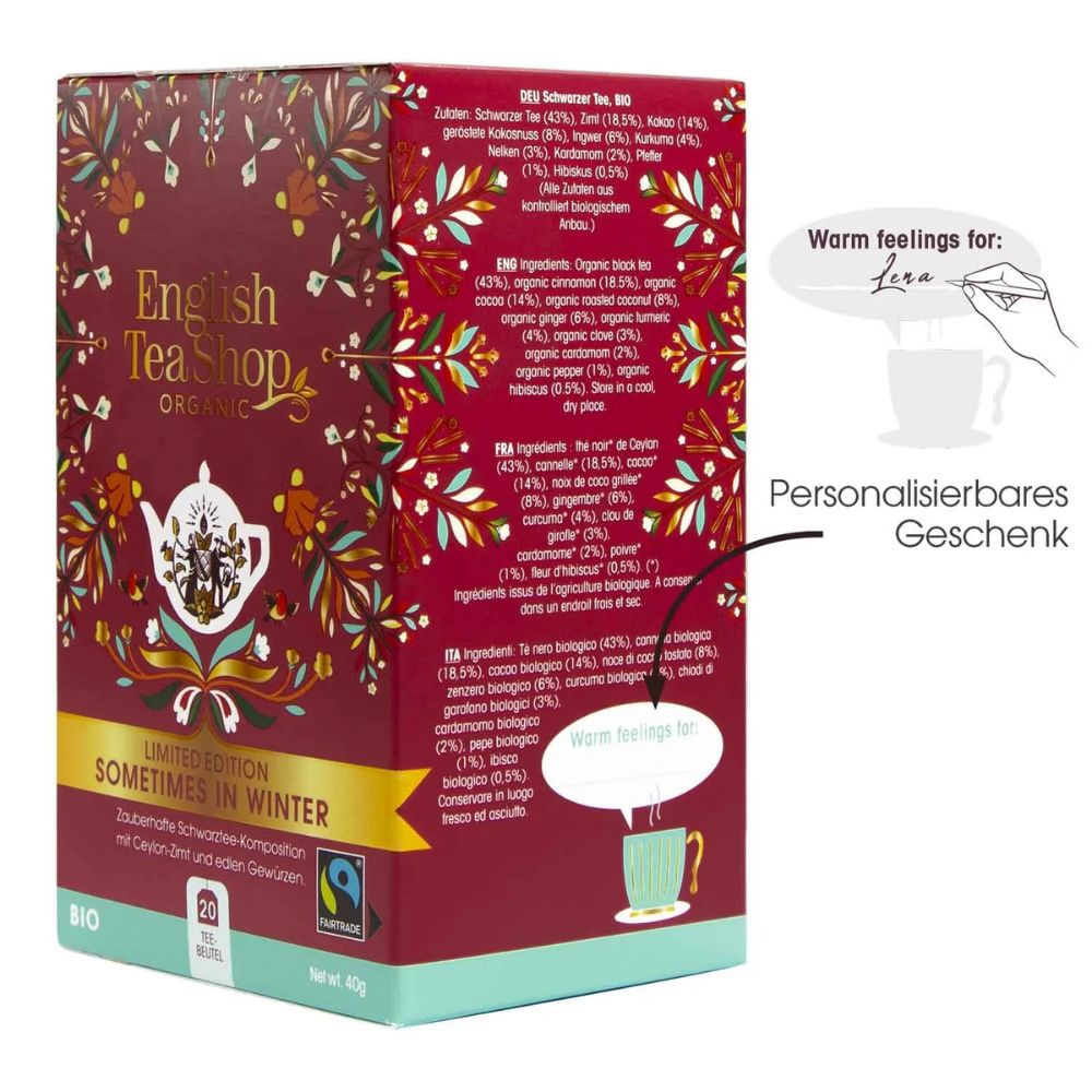 English Tea Shop | Wintertee "Sometimes in Winter" - 20 Teebeutel