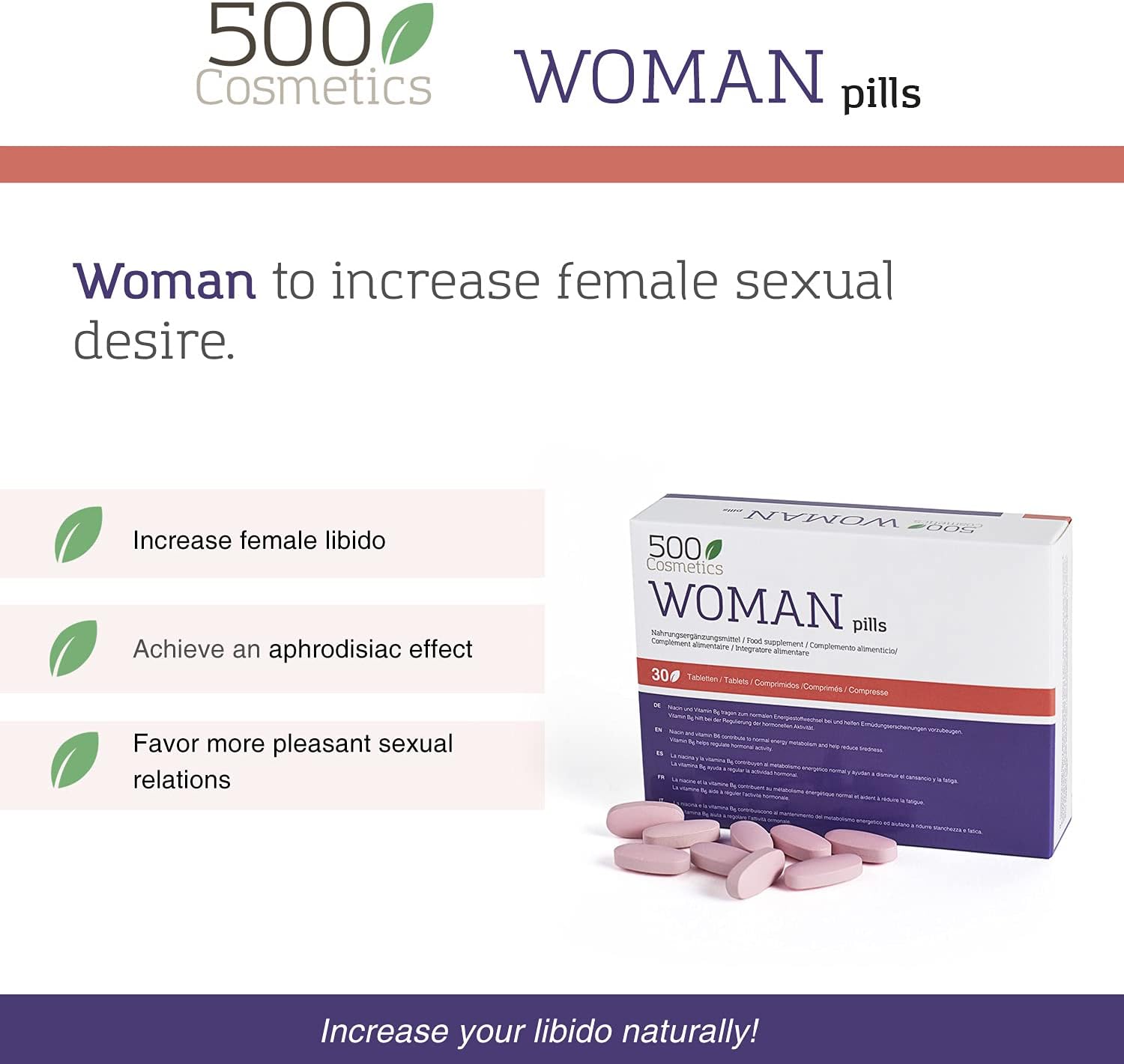500Cosmetics | Woman - zur Steigerung des weiblichen Libido