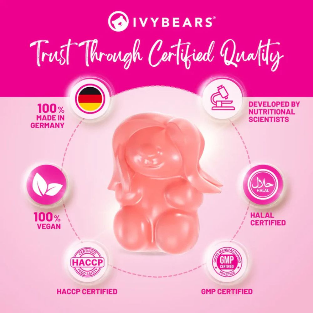 IvyBears | Women´s Hair Vitamins - Multi-Vitamin-Komplex für Haar, Haut & Nägel