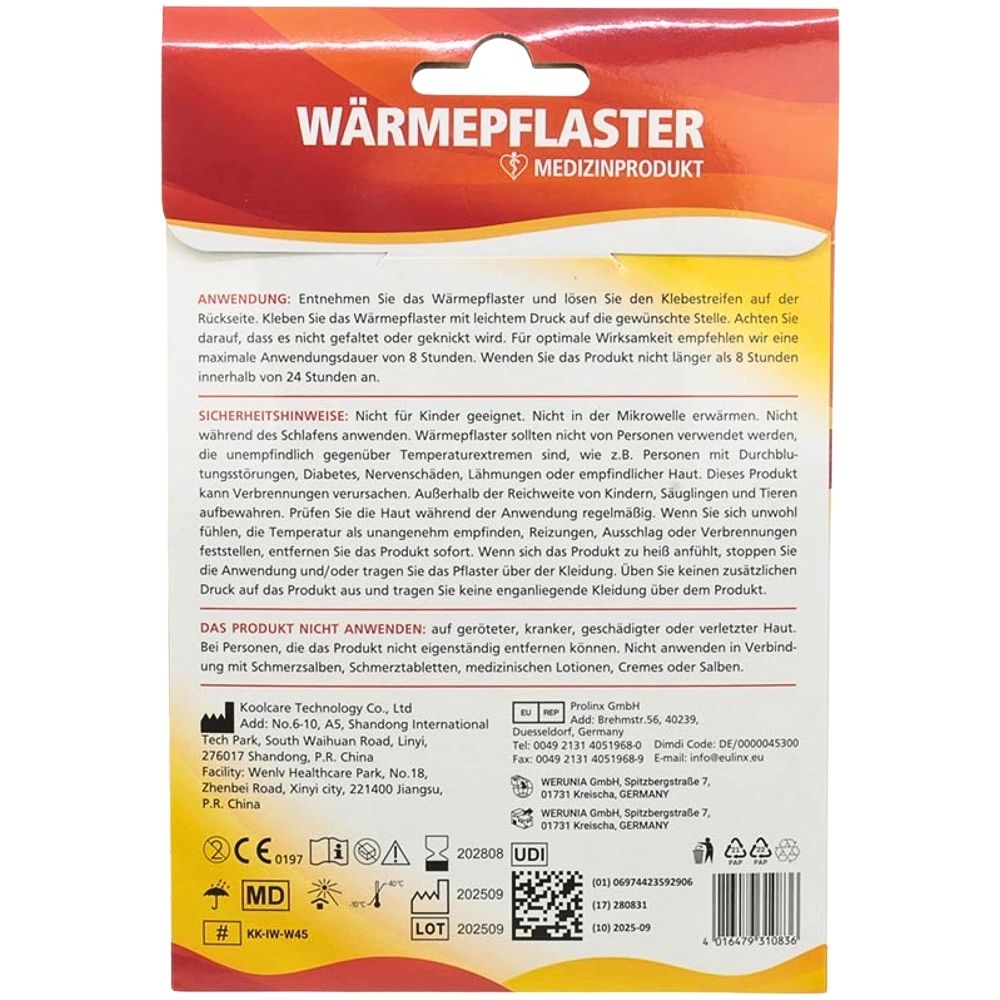 Figo | Wärme Pflaster 13x9,5cm - 1 Stück