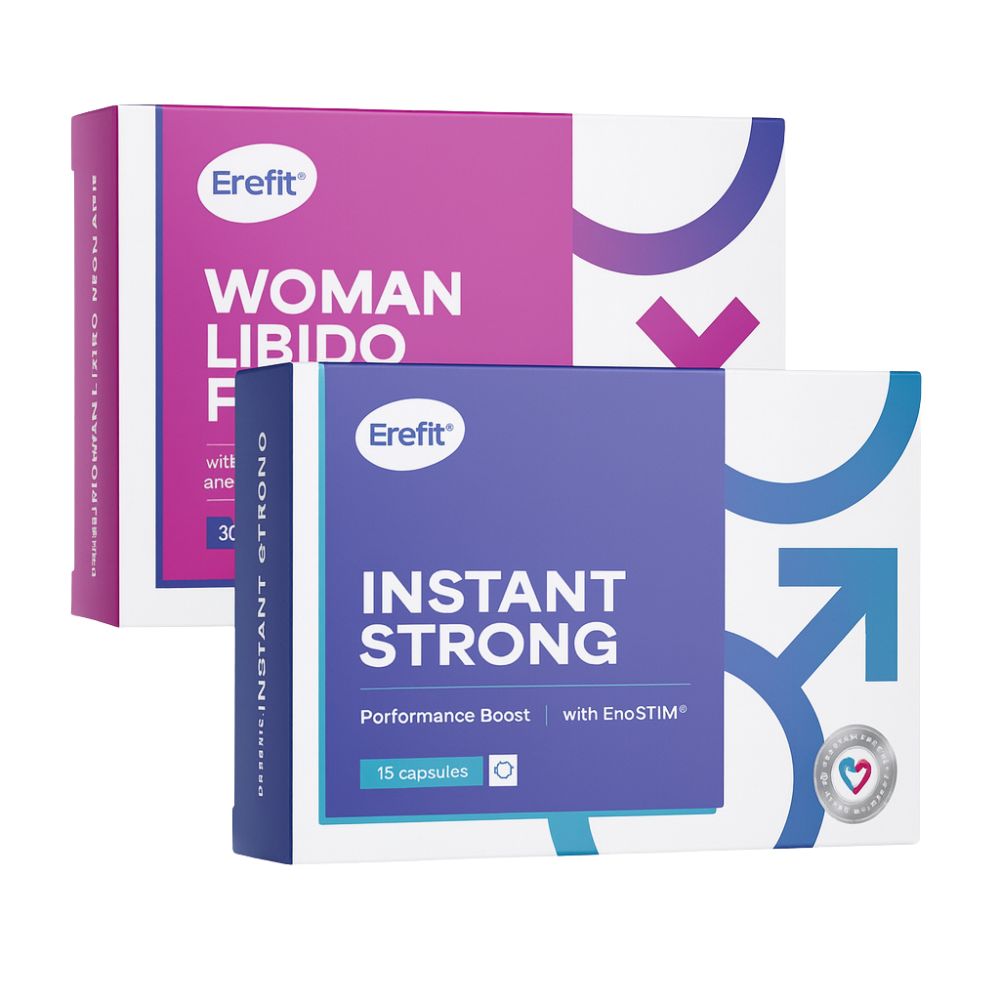 Erefit | Zeit zu zweit mit Woman Libido Power & Instant Strong – 2er Set für Paare
