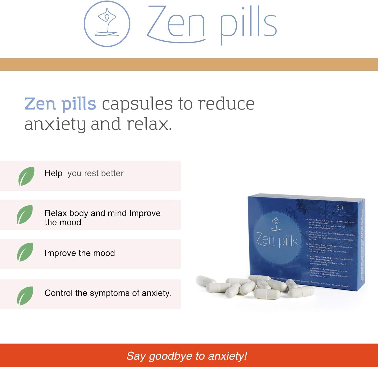 500Cosmetics | Zen Pills - Tabletten gegen Stress und Angstzustände