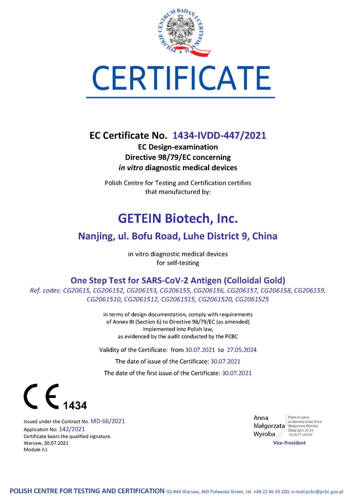 Getein Biotech | Antigen Laientest | SARS-CoV-2