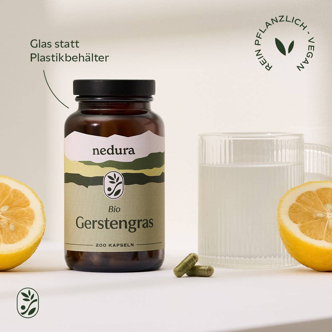 Nedura BIO Gerstengras - 200 Kapseln