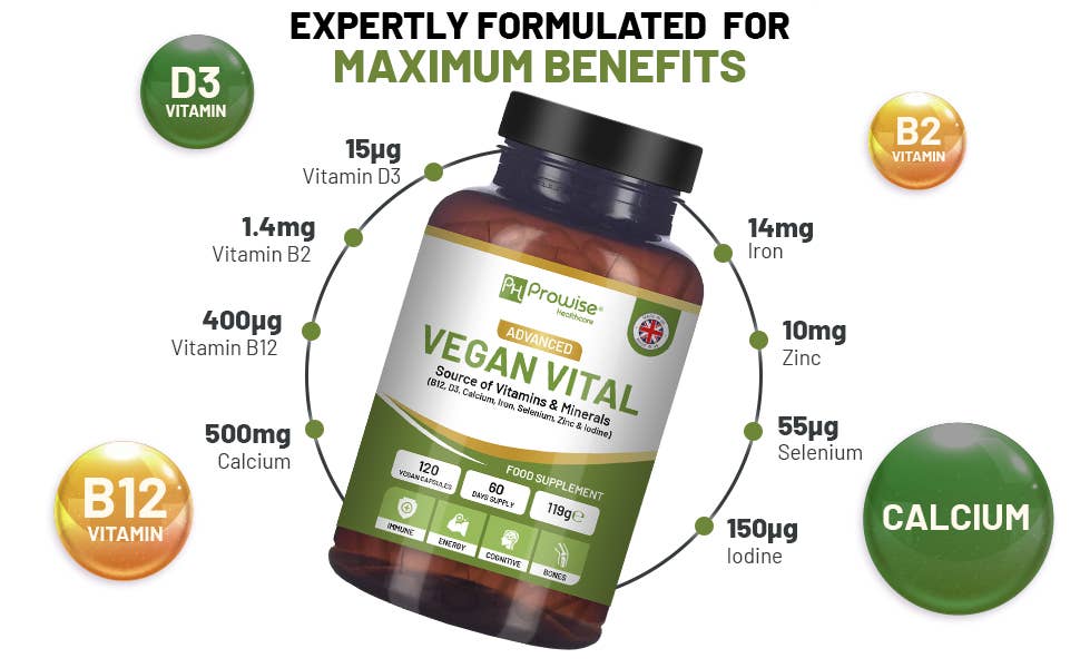 Prowise Healthcare | Vegan Vital Multivitamine - 120 Kapseln