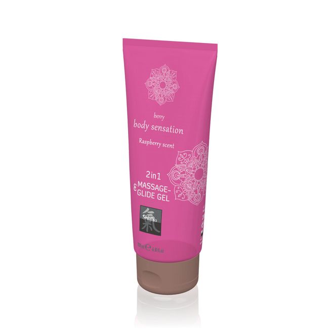 Massage- & Glide Gel 2 in 1 - Raspberry scent