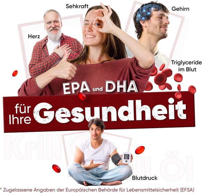 WeightWorld | Antarktisches Krillöl für Augen, Gelenke und Haare - 180 Weichkapseln
