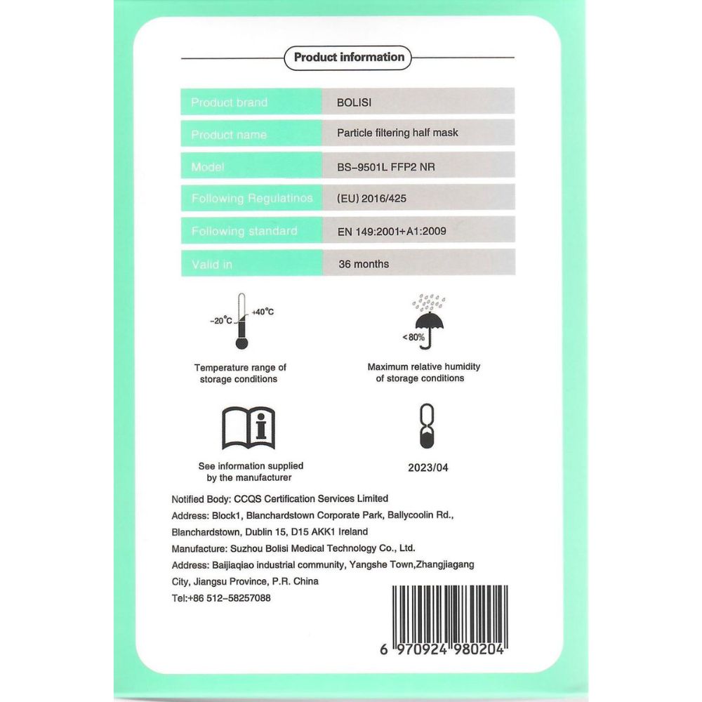 Bolisi | FFP2 NR – Partikelfiltrierende Halbmaske Butterfly FFP2