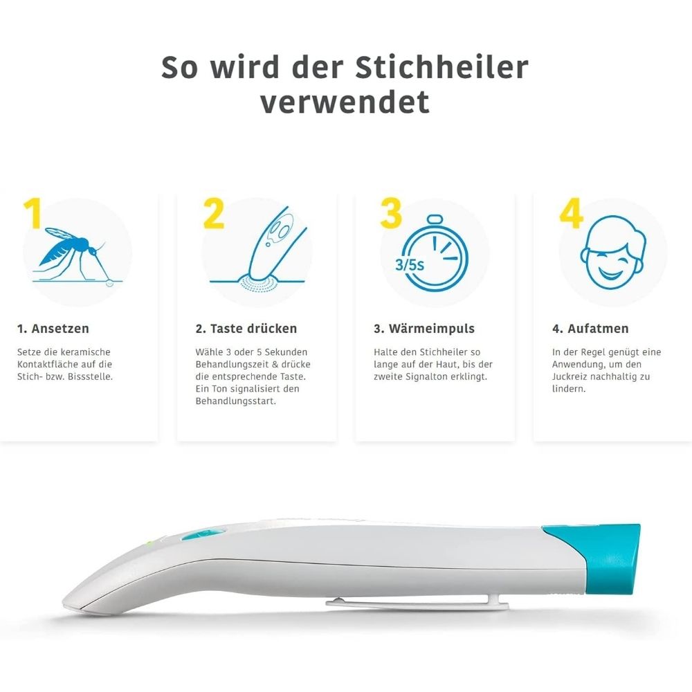 bite away® two | elektronischer Stichheiler - Der original Stichheiler gegen Juckreiz bei Insektenstichen
