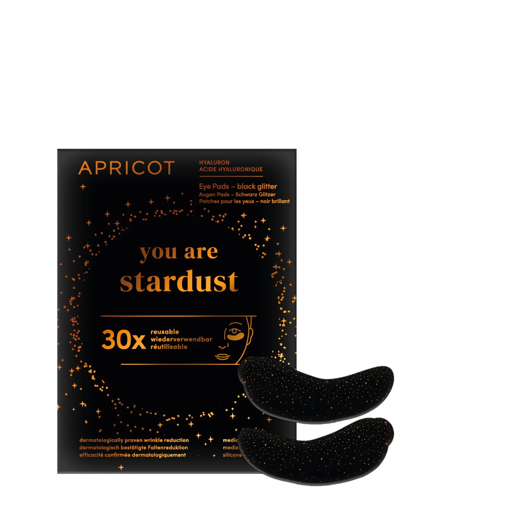APRICOT I Glitzer Augenpads mit Hyaluron - 30 Behandlungen