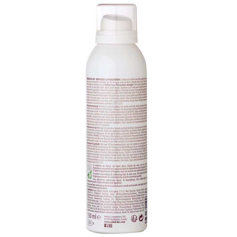 Soleil des Iles | Sonnenschutz-Milchspray mit Kokosduft - SPF30