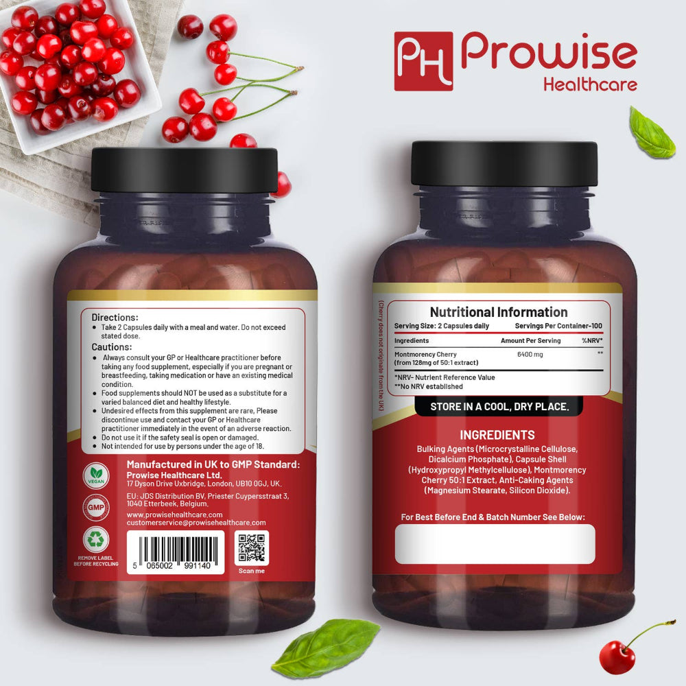 Prowise Healthcare | Montmorency Cherry 6400 mg - 200 Kapseln