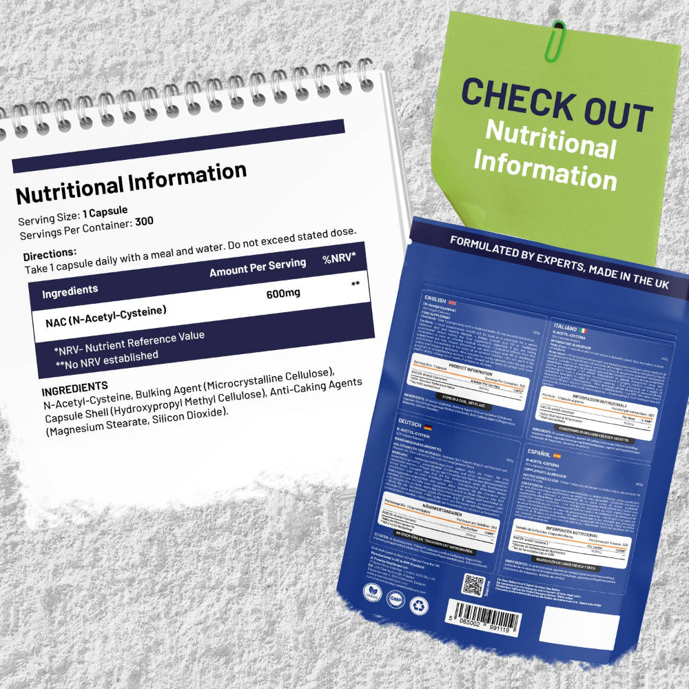 Prowise Healthcare | Vegan N-Acetyl-Cystein (NAC) 600 mg - 300 Kapseln