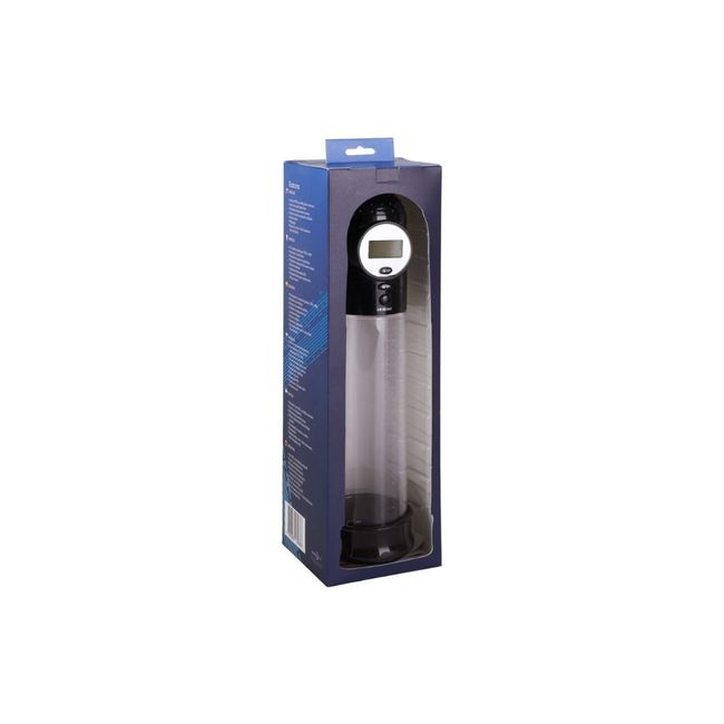 Seven Creations | Penispumpe „Auto Pump“ mit rauchfarbener Manschette | Mess-Skala