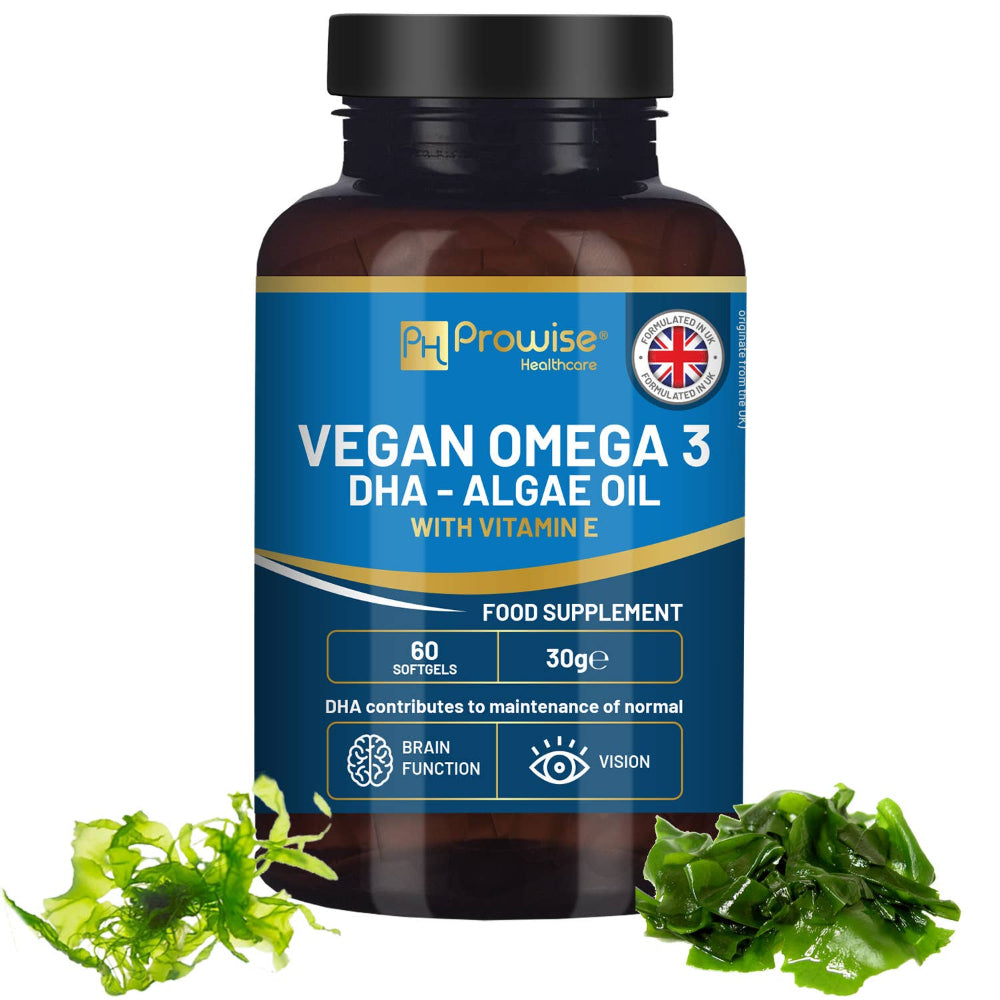 Prowise Healthcare | Vegan Omega-3 DHA aus Algenöl - 60 Weichkapseln